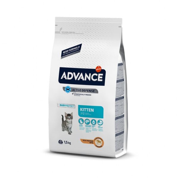 Advance Kitten Tavuklu ve Pirinçli Yavru Kedi Maması 1,5 Kg