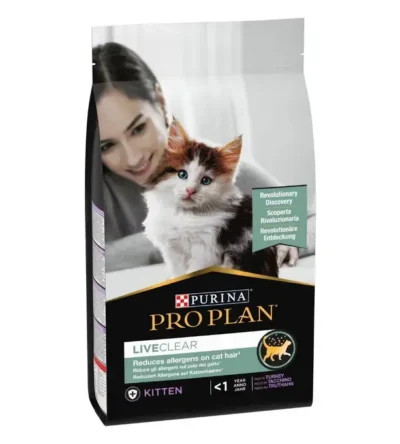 PRO PLAN® LIVECLEAR® Kitten, Zengin Hindi Eti İçeriği 1.5 Kg