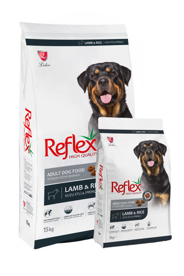 Reflex Kuzu Etli Pirinçli Yetişkin Köpek Maması 10 Kg