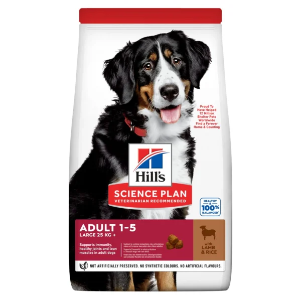 Hills Kuzu Eti ve Pirinçli Büyük Irk Yetişkin Köpek Maması 14kg