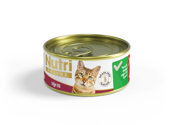 Nutri Sığır Etli Konserve Yaş Mama 85Gr